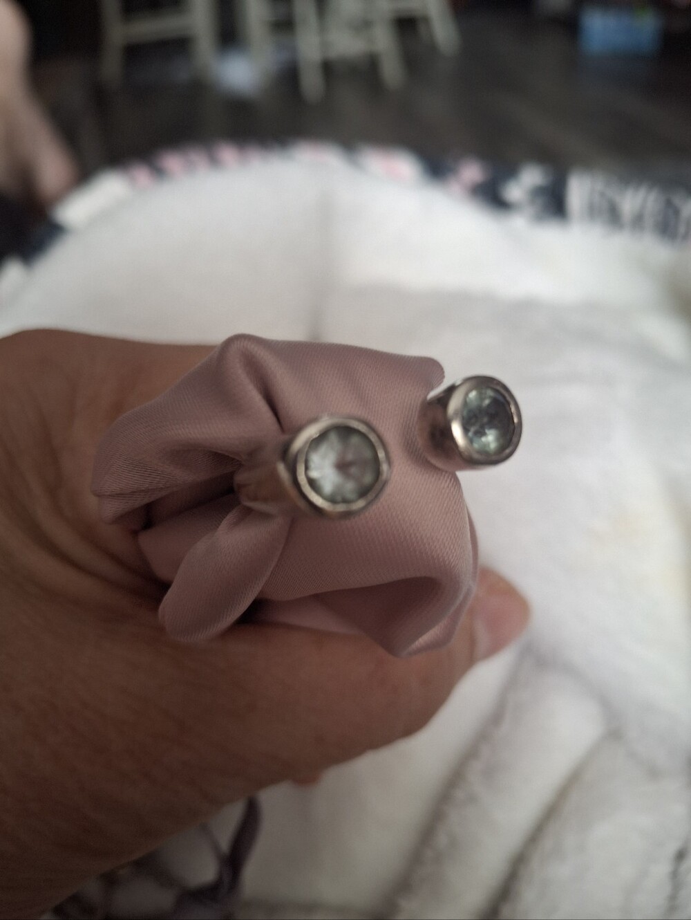 STERLING Silver Crystal RING - Picture 1 of 4